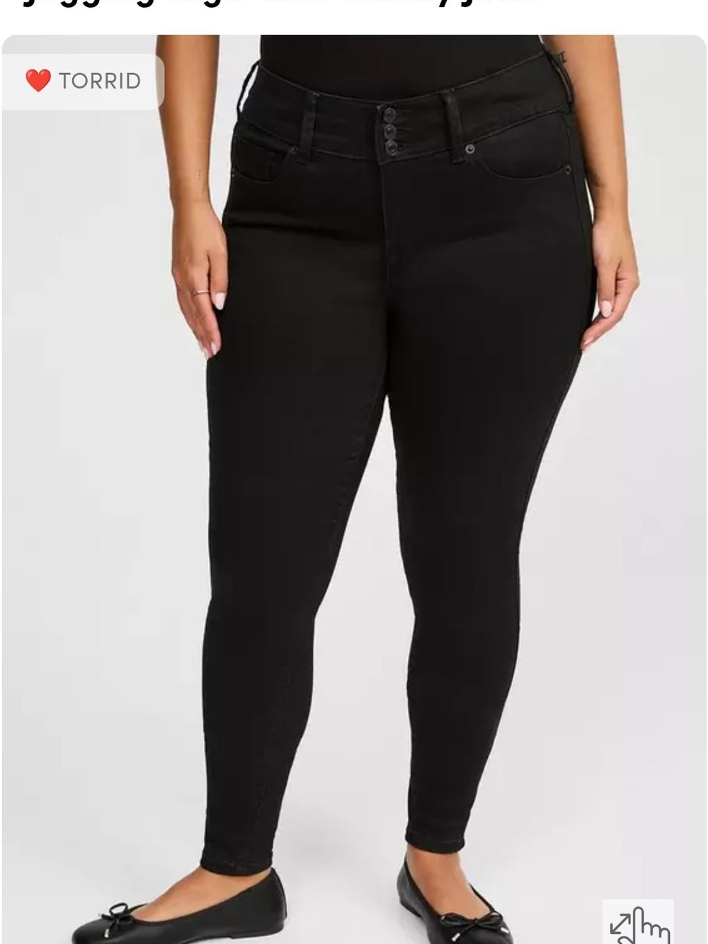 Torrid Black Jegging Super Soft High-Rise Jean Size 10 Extra Tall
